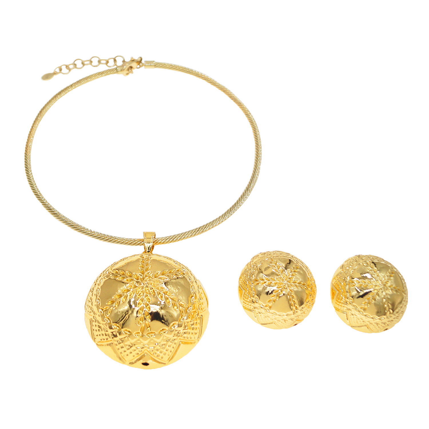 Men'S Accessories Dubai - A two-piece set of hollow copper