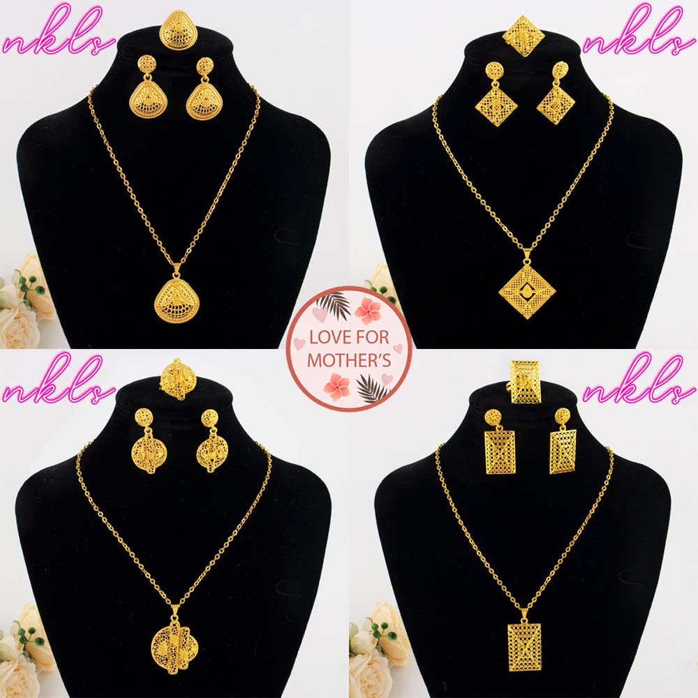 Men'S Accessories Dubai - Mid East plated 3pcs Jewelry Set