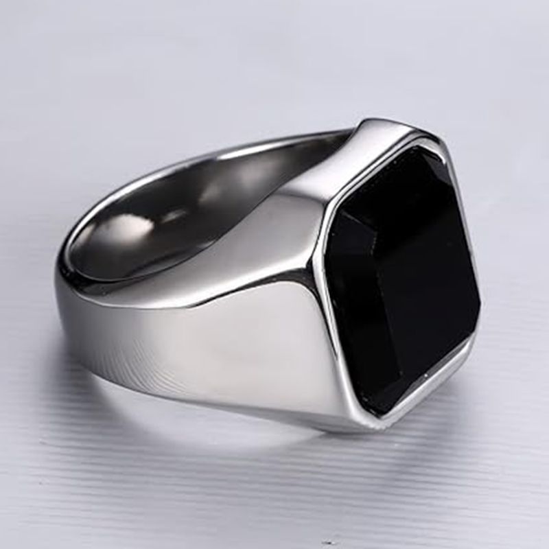 Man Ring Black Carnelian Signe – Signet Ring Men Bewertung und Preis