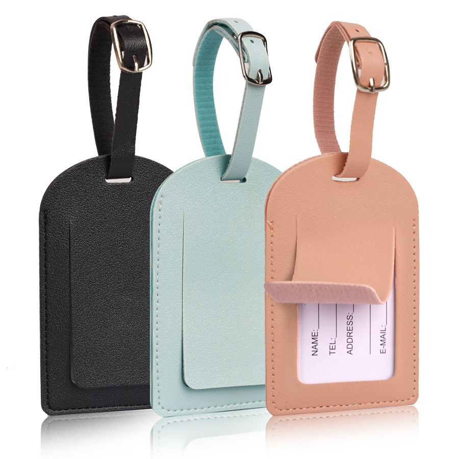 Women Men Luggage Tags PU Leat – Men Accessories Name Bewertung und Preis