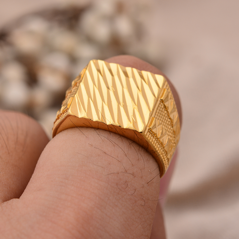 24k Dubai Gold Color Rings For – Men'S Accessories Dubai Bewertung und Preis