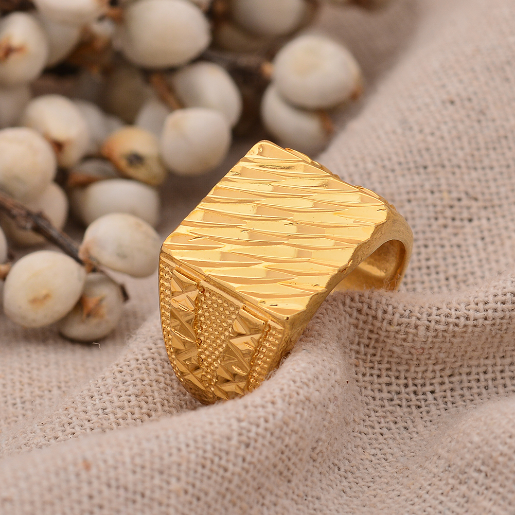 24k Dubai Gold Color Rings For – Men'S Accessories Dubai Bewertung und Preis