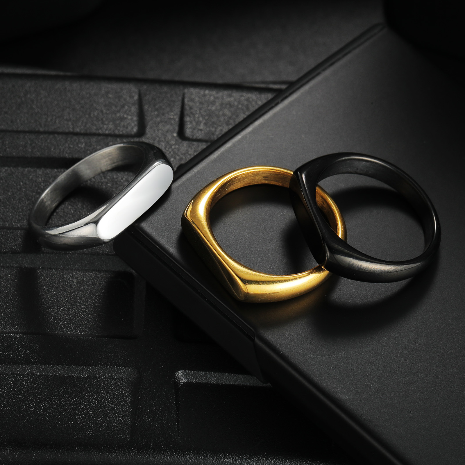 Customizable Stainless Steel S – Signet Ring Men Bewertung und Preis