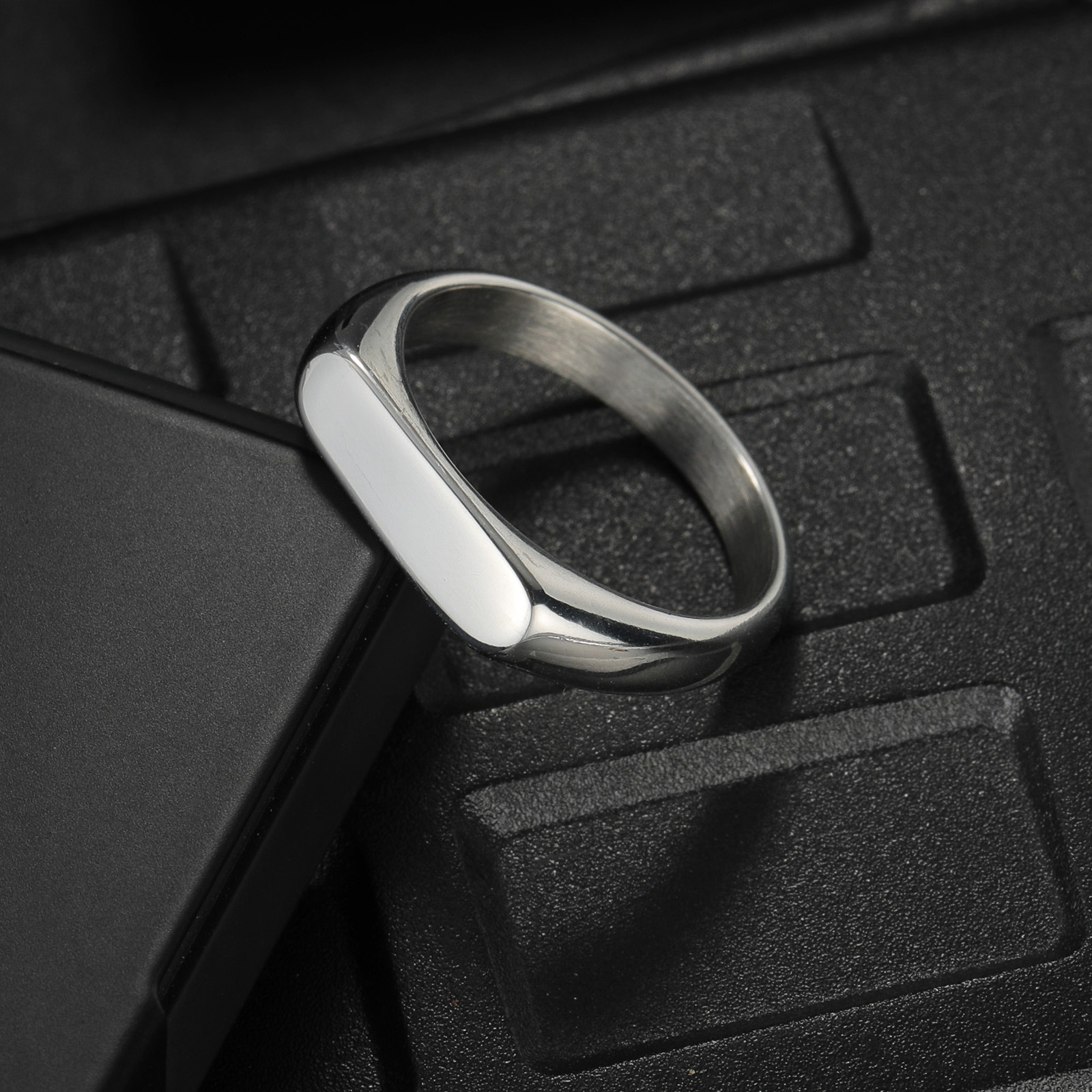 Customizable Stainless Steel S – Signet Ring Men Bewertung und Preis