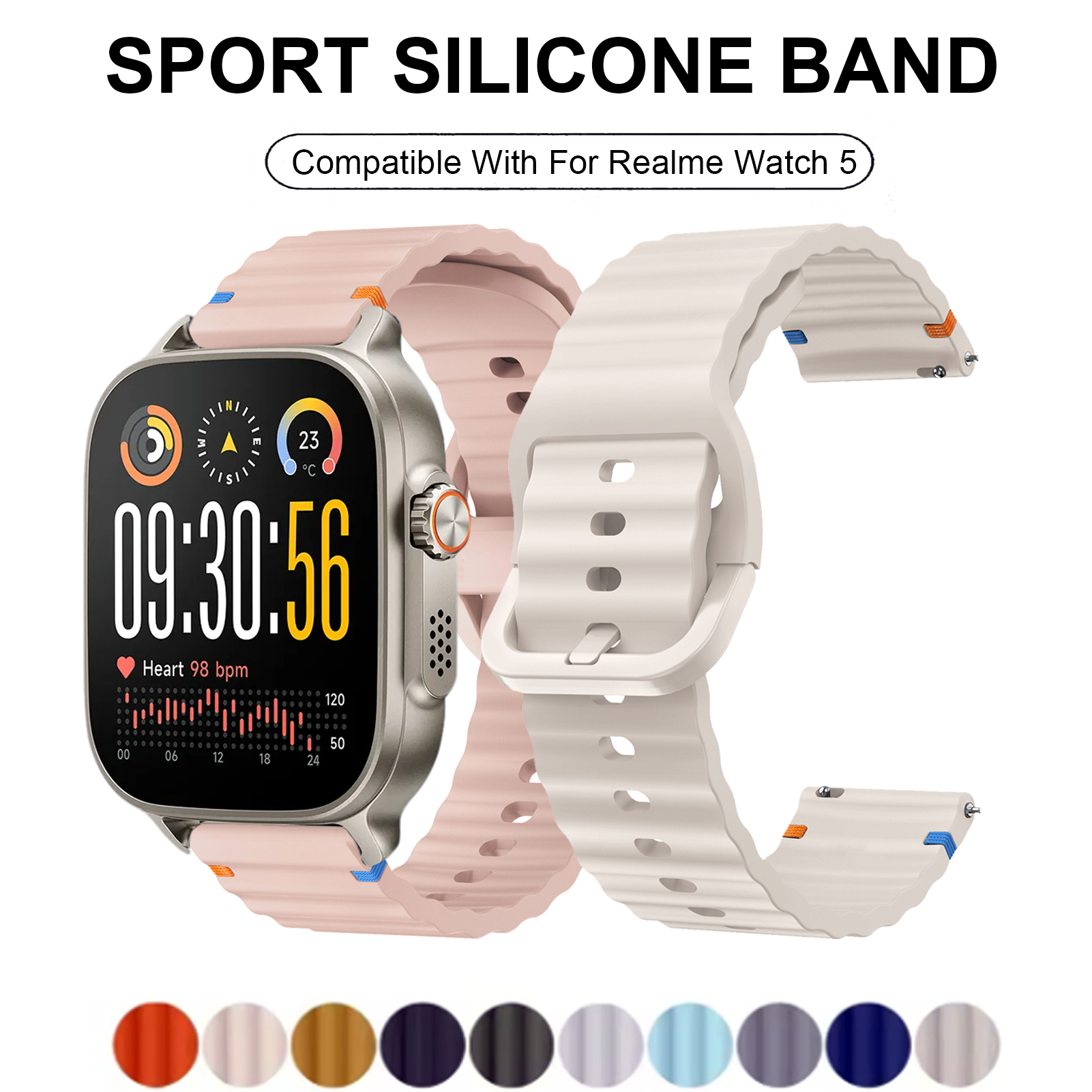 Sport Silicone Band For Realme – Men'S Accessories New Balance Bewertung und Preis