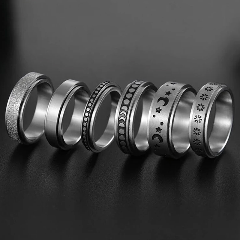 Stainless Steel Anxiety Ring w – Men Accessories Name Bewertung und Preis