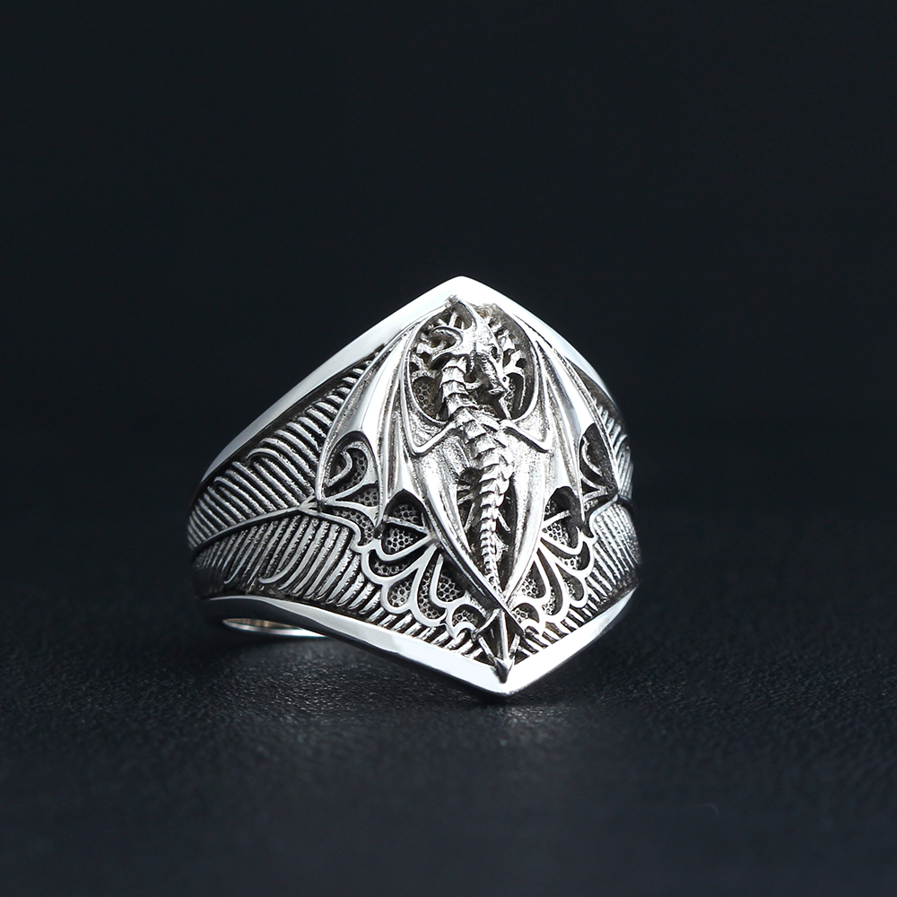 Flying Dragon Signet Vinking D – Signet Ring Men Bewertung und Preis