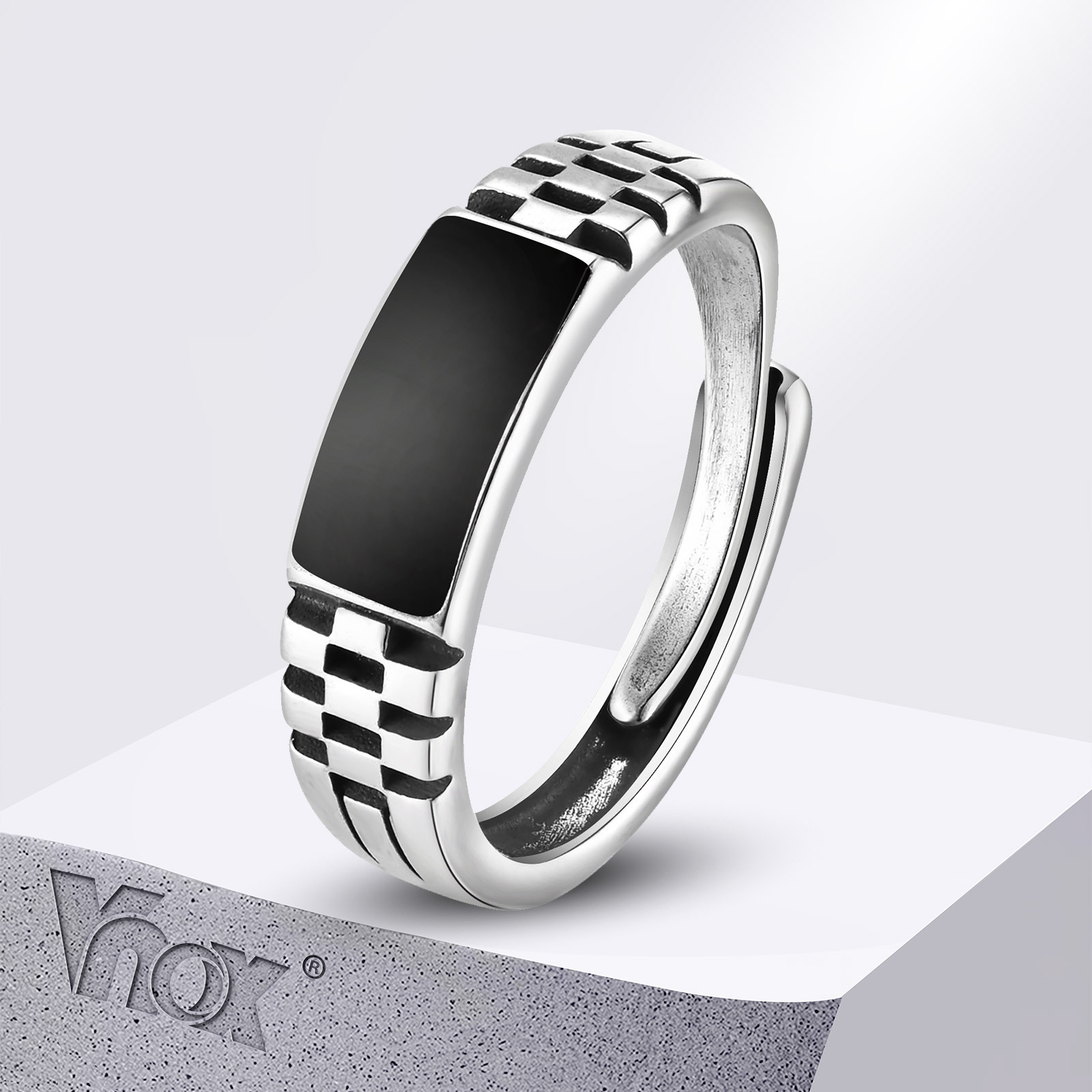 Vnox Mens Open Rings, Black En – Signet Ring Men Bewertung und Preis