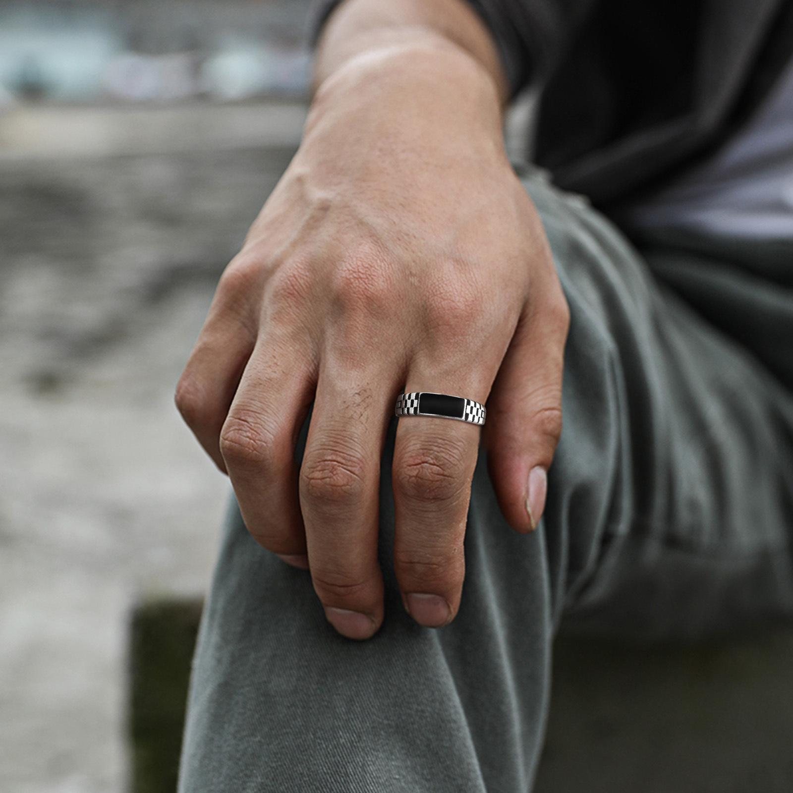 Vnox Mens Open Rings, Black En – Signet Ring Men Bewertung und Preis