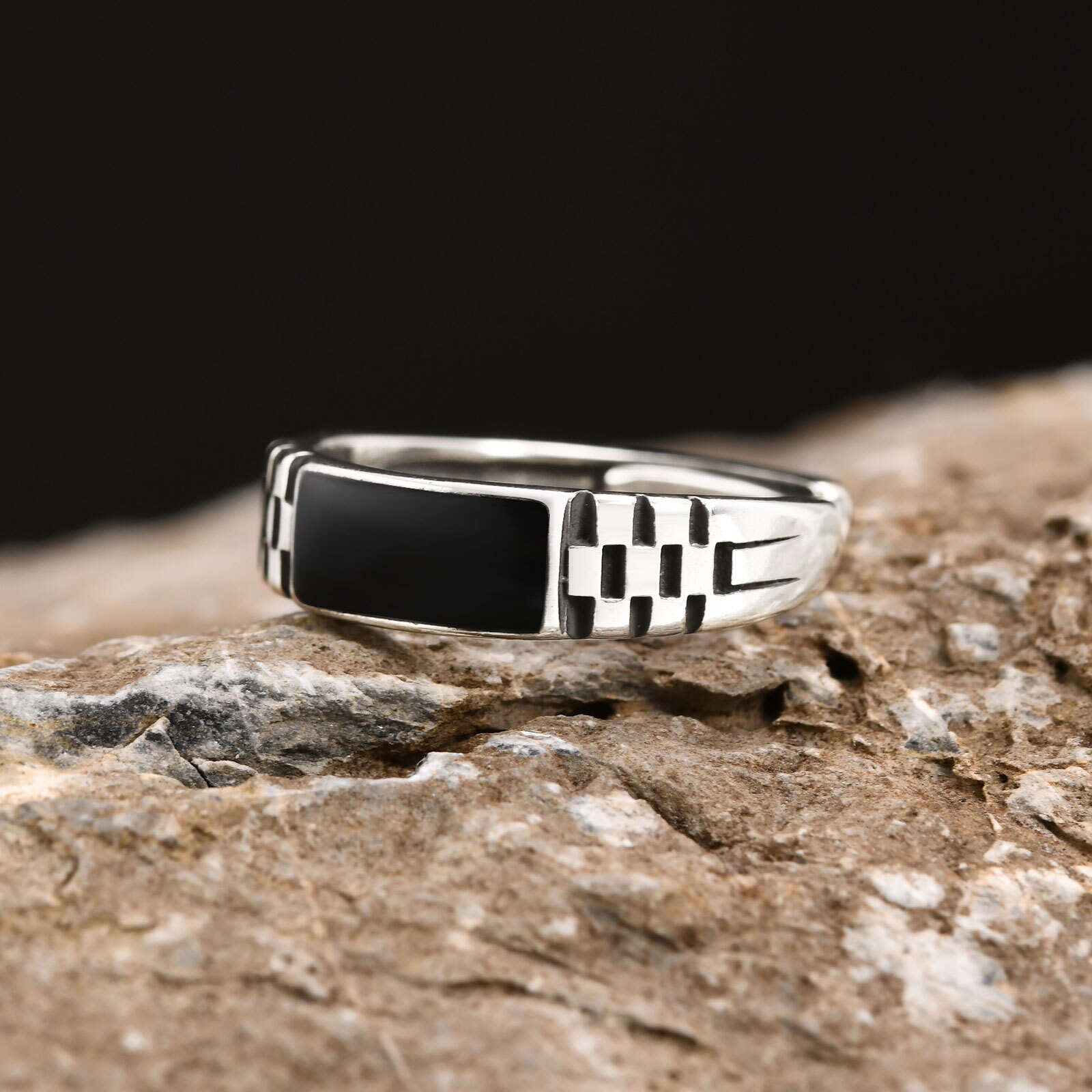 Vnox Mens Open Rings, Black En – Signet Ring Men Bewertung und Preis