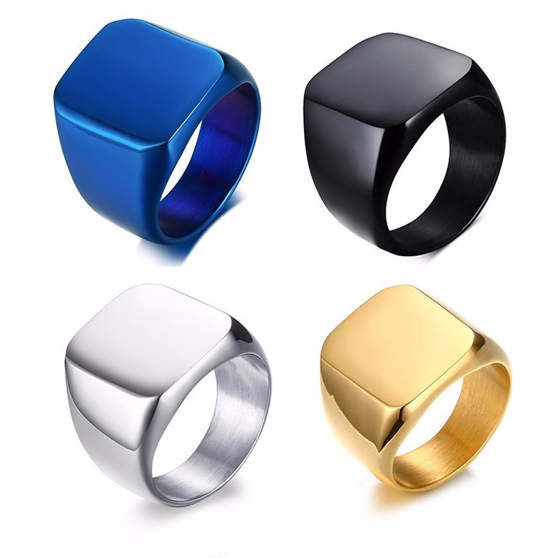 Vnox Free Personalized Stamp R – Signet Ring Men Bewertung und Preis