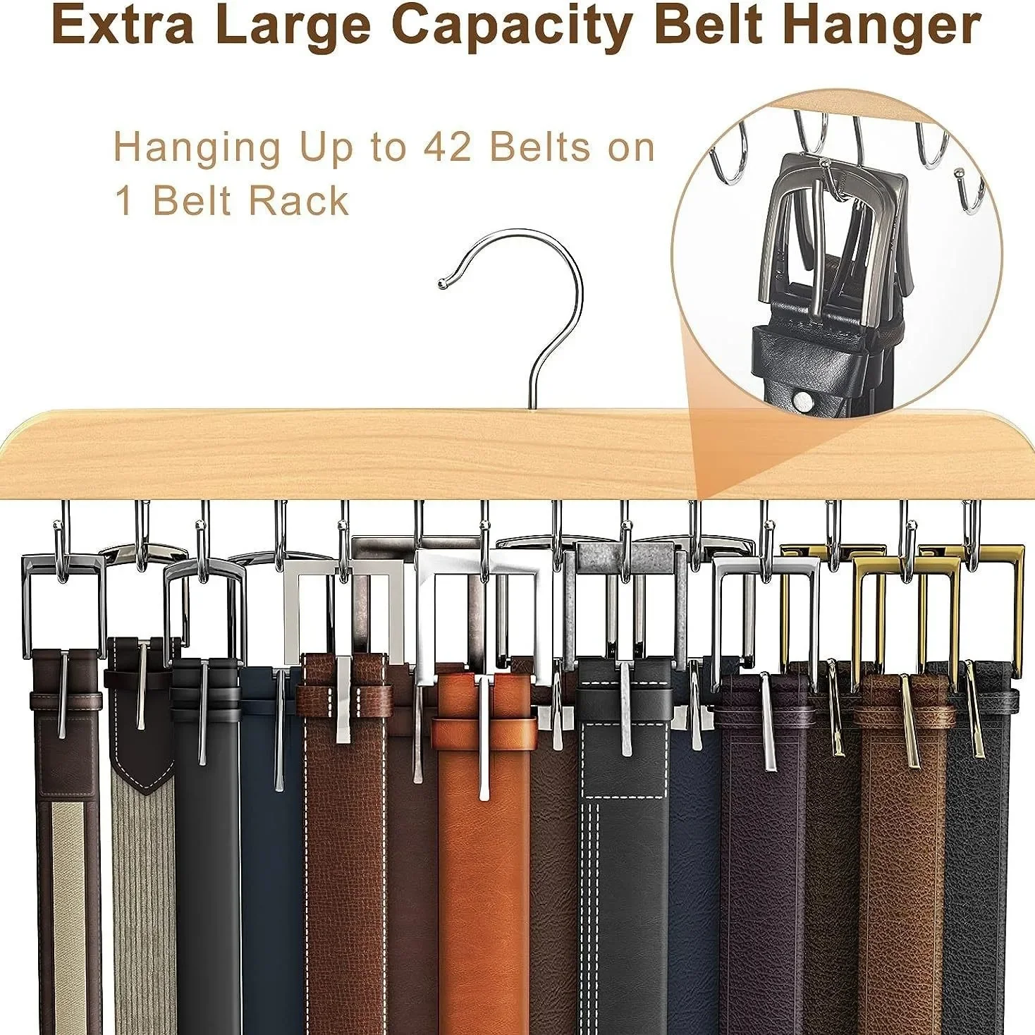 Wooden Belt Rack Women Storage – Men'S Accessories Wardrobe Bewertung und Preis