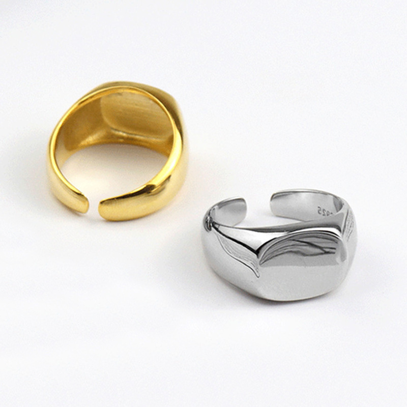 925 Sterling Silver Men Ring S – Signet Ring Men Bewertung und Preis