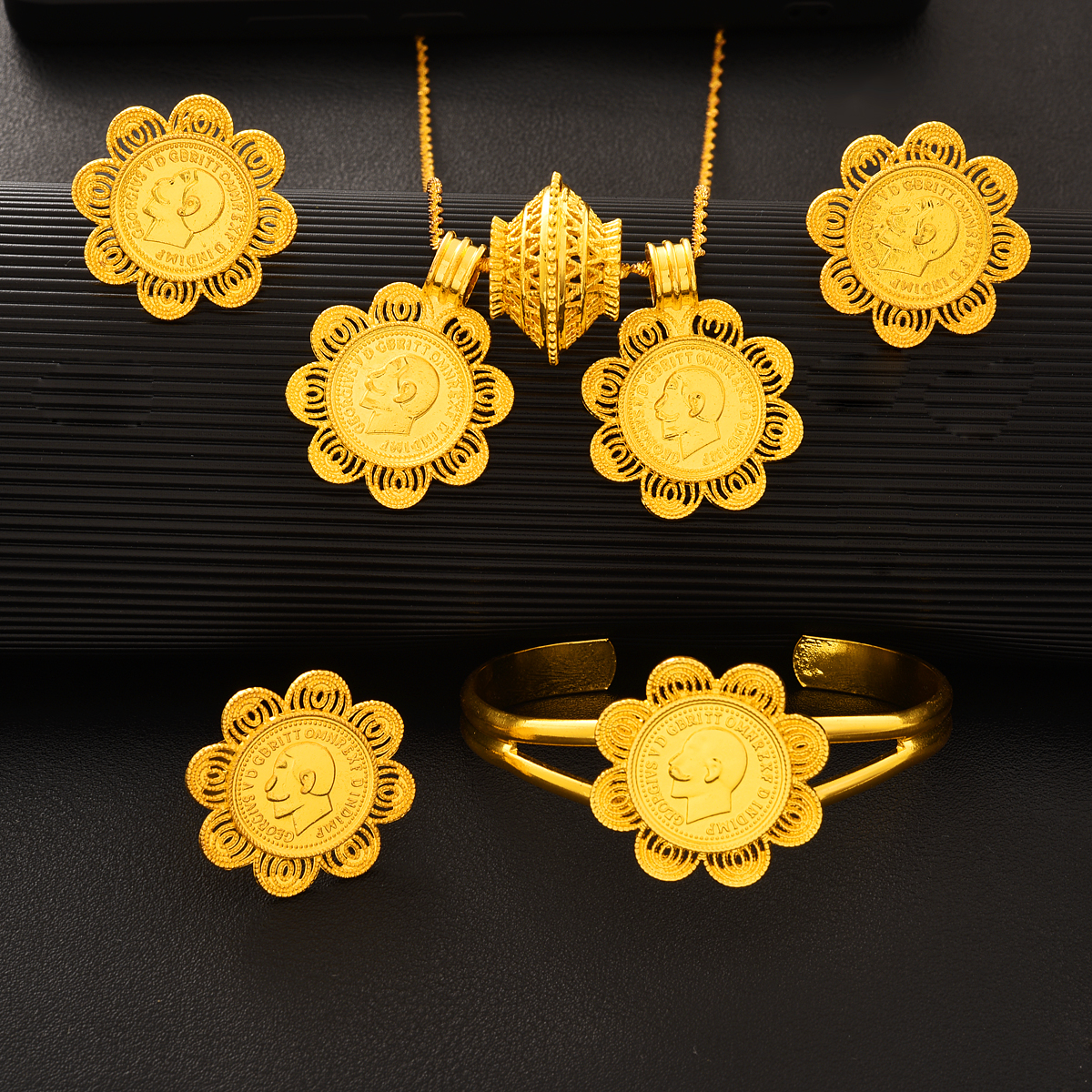 Dubai 24k Gold Plated Double P – Men'S Accessories Dubai Bewertung und Preis