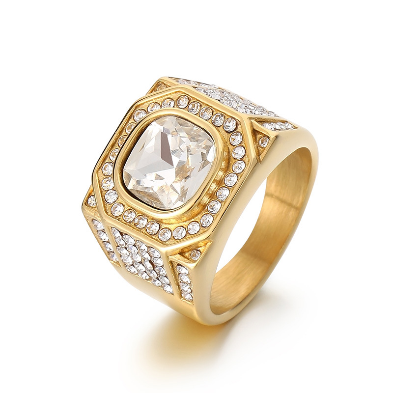 Men's Stainless Steel Shinny M – Signet Ring Men Bewertung und Preis