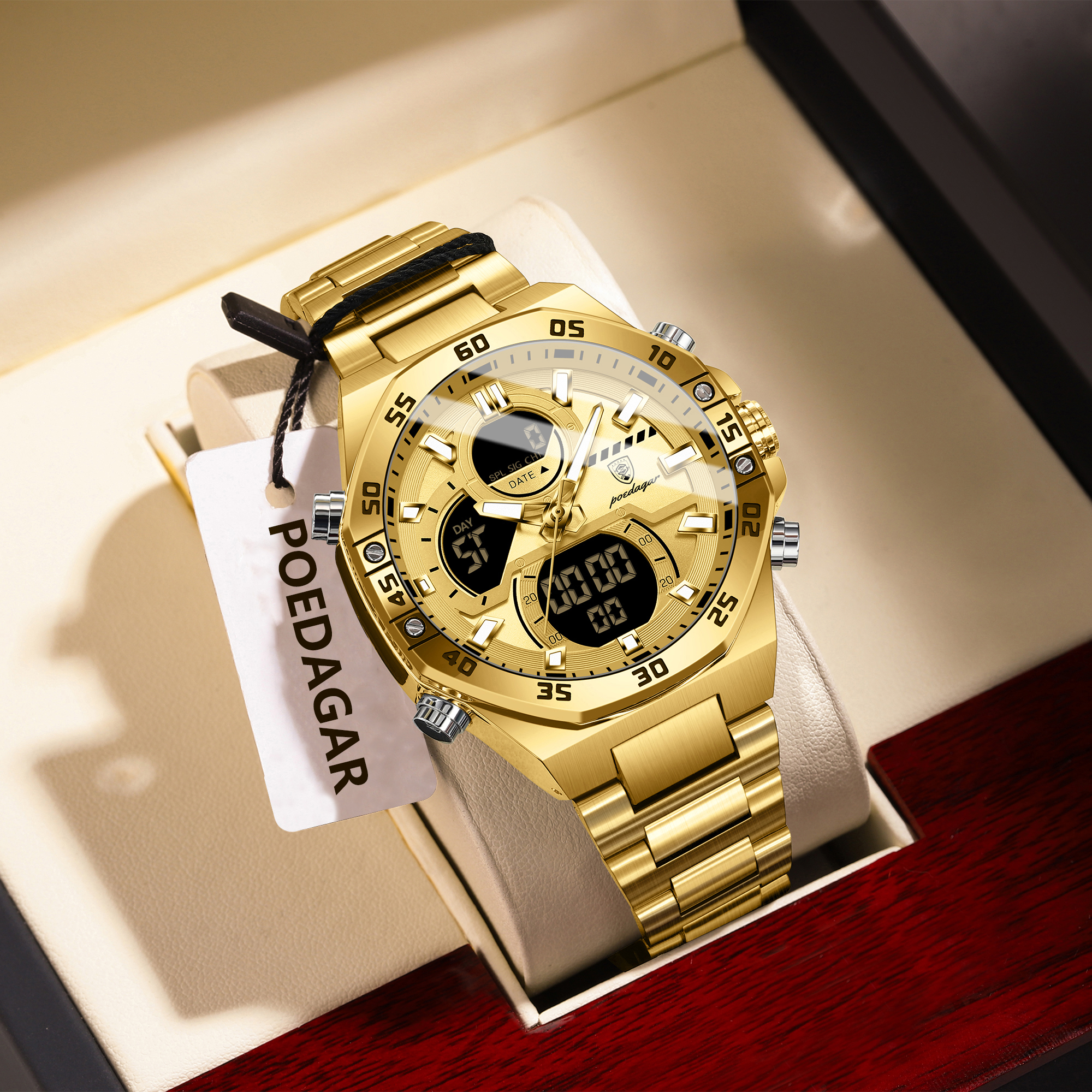 POEDAGAR Sport Men Watch LED W – Men'S Accessories Display Bewertung und Preis