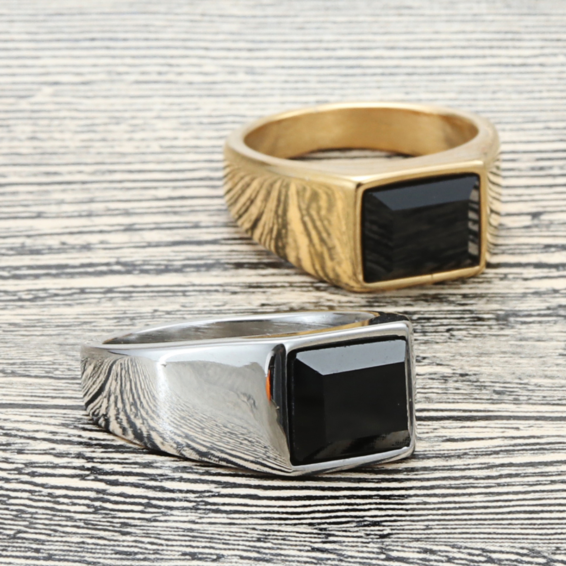 5 pieces Square Mens Black Sto – Signet Ring Men Bewertung und Preis