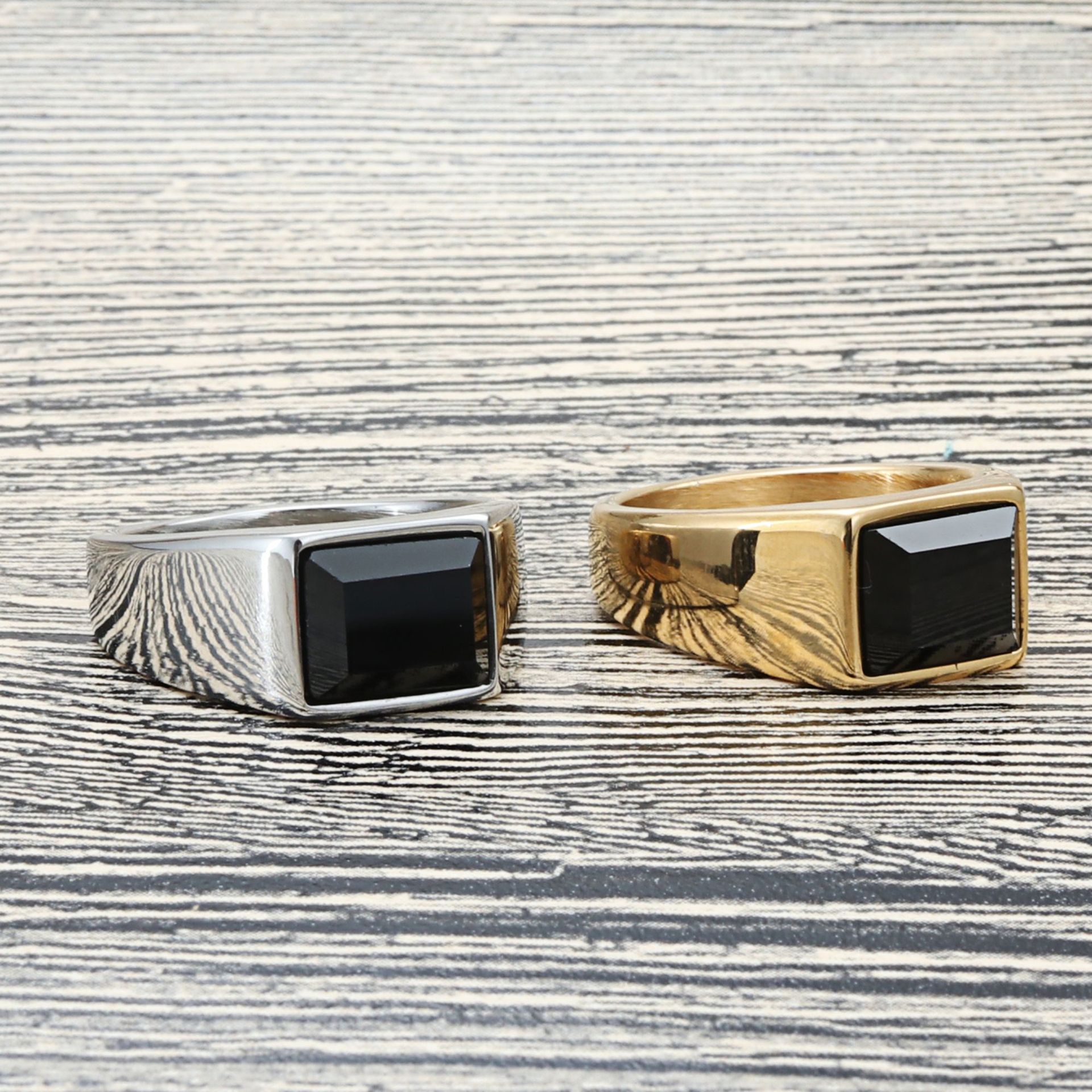 5 pieces Square Mens Black Sto – Signet Ring Men Bewertung und Preis
