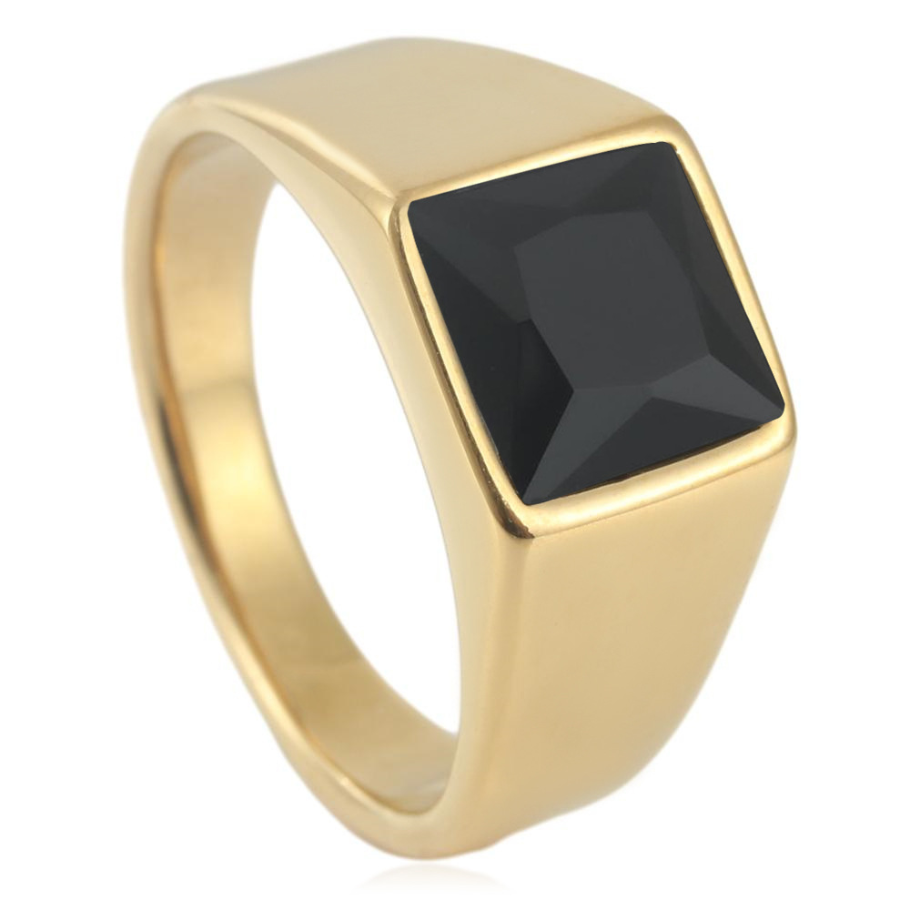 5 pieces Square Mens Black Sto – Signet Ring Men Bewertung und Preis