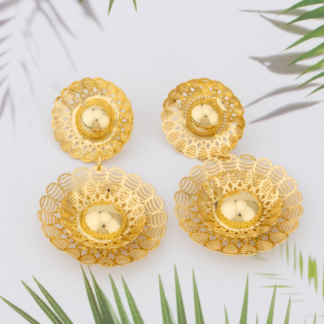 24K Gold Flower Jewelry Set fo – Men'S Accessories Dubai Bewertung und Preis