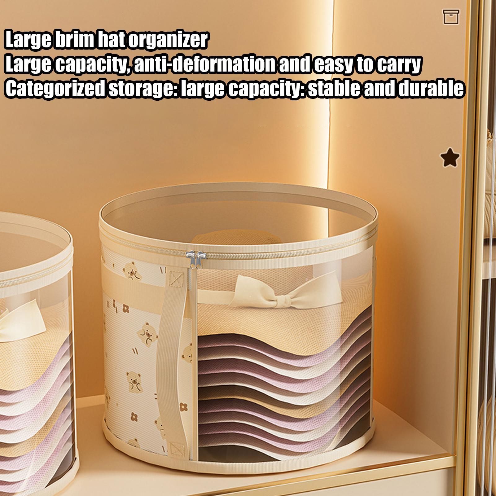 1pc Hat Storage Box Beach Hat  – Men'S Accessories Wardrobe Bewertung und Preis