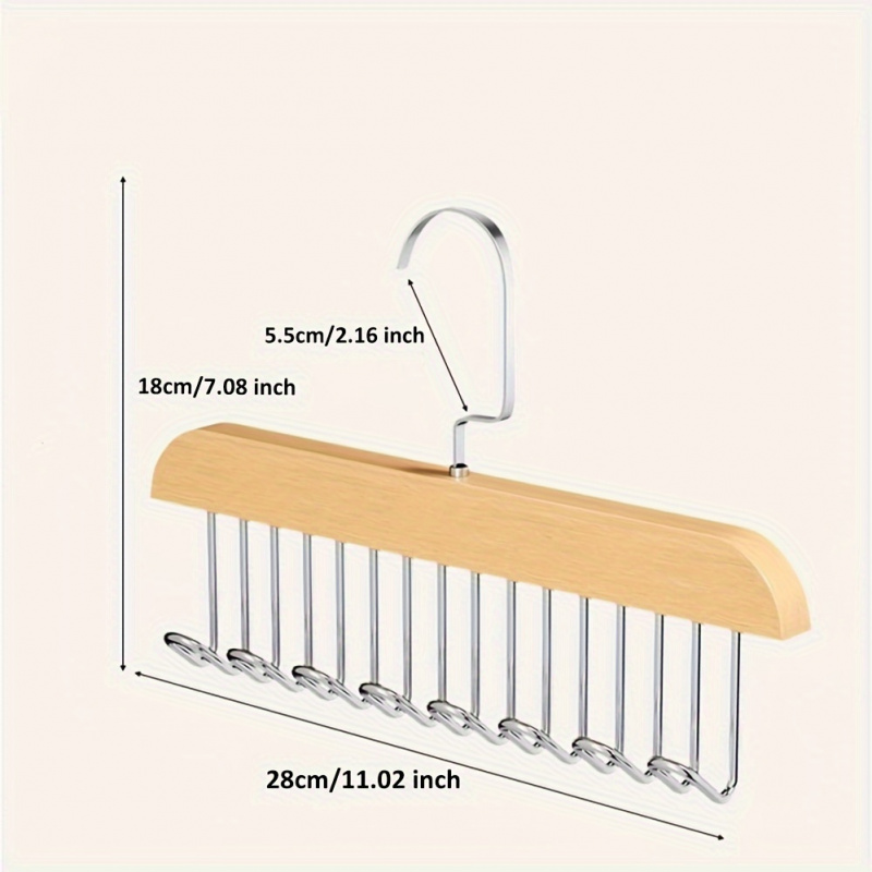 8 hook Wooden Belt Rack Storag – Men'S Accessories Wardrobe Bewertung und Preis