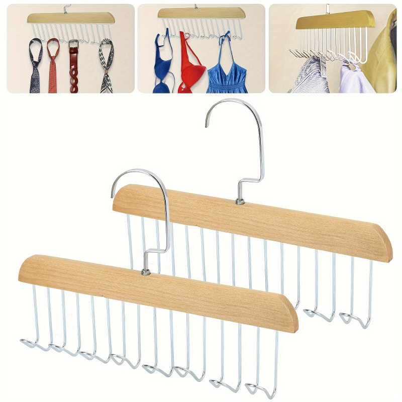 8 hook Wooden Belt Rack Storag – Men'S Accessories Wardrobe Bewertung und Preis