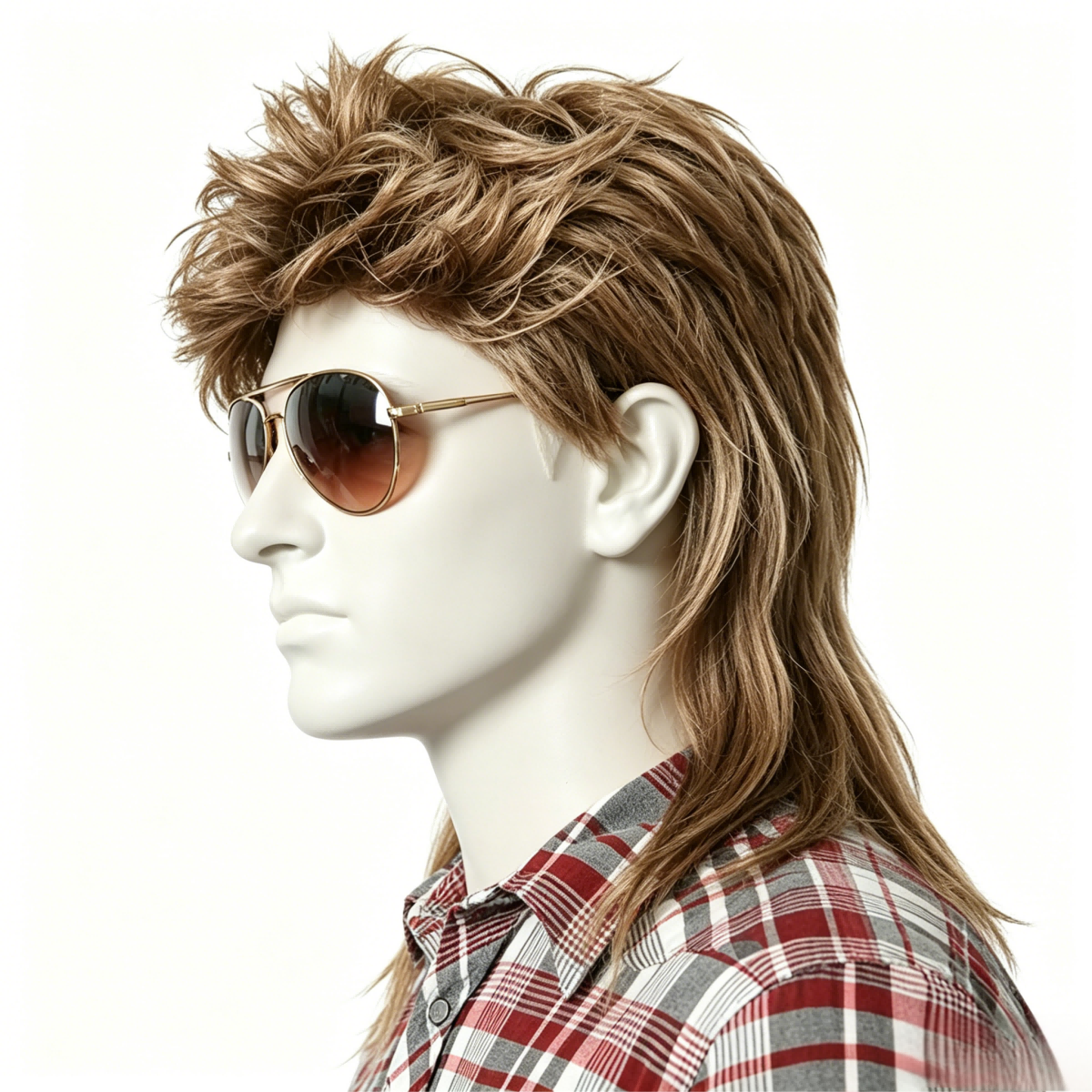 Retro Style Men Mullet Wig Cla – Men Accessories Style Bewertung und Preis