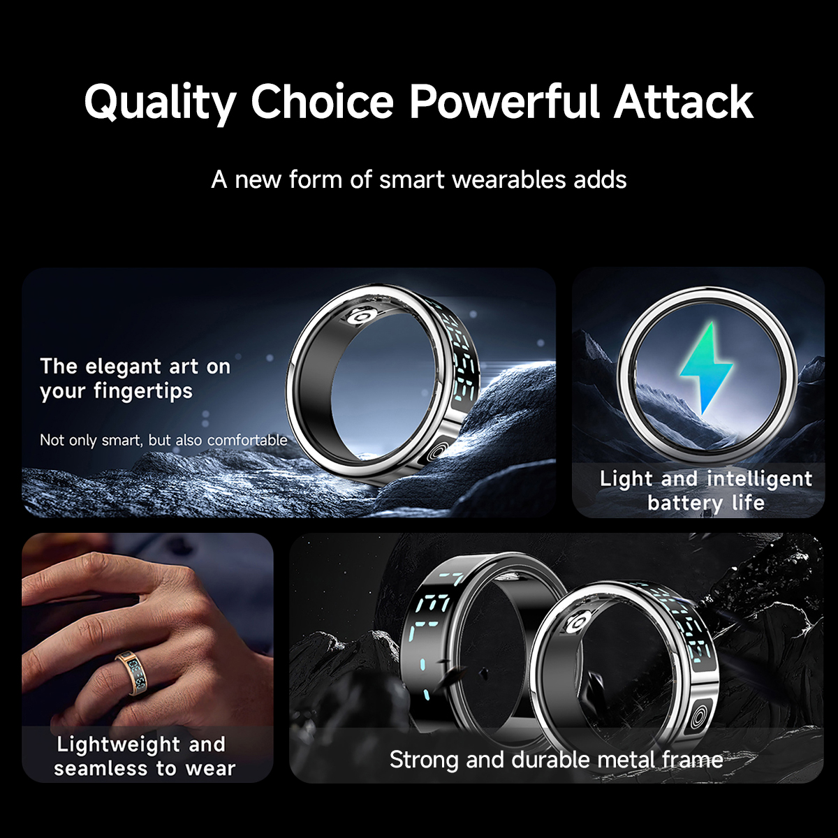 New Smart Ring SR08 LED Displa – Men'S Accessories Display Bewertung und Preis