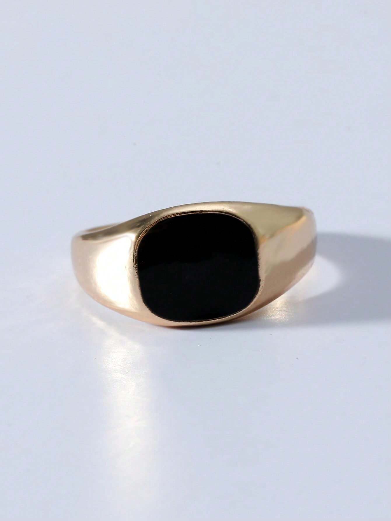 Minimalist Gold-Tone Signet Ri – Signet Ring Men Bewertung und Preis