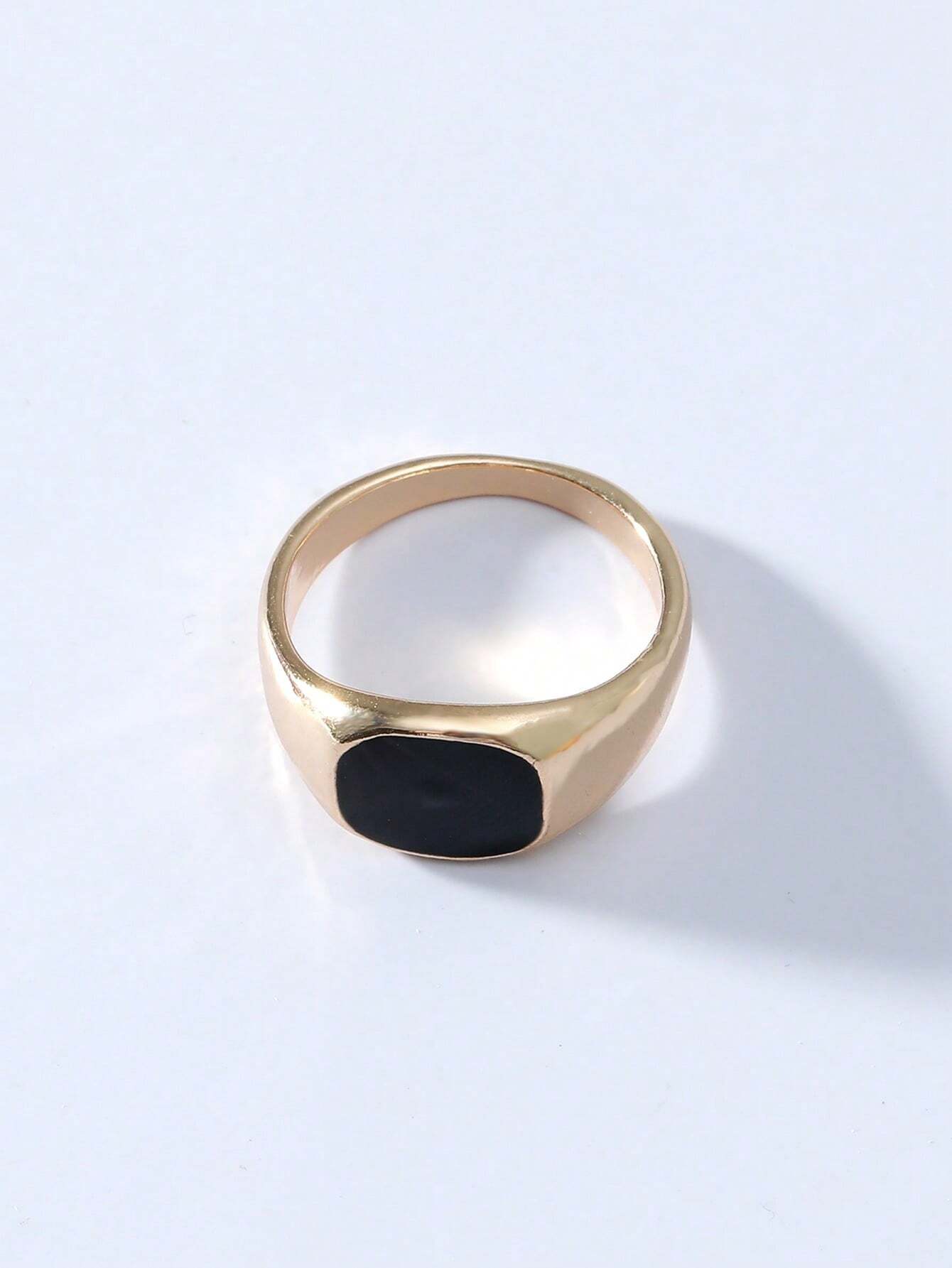 Minimalist Gold-Tone Signet Ri – Signet Ring Men Bewertung und Preis
