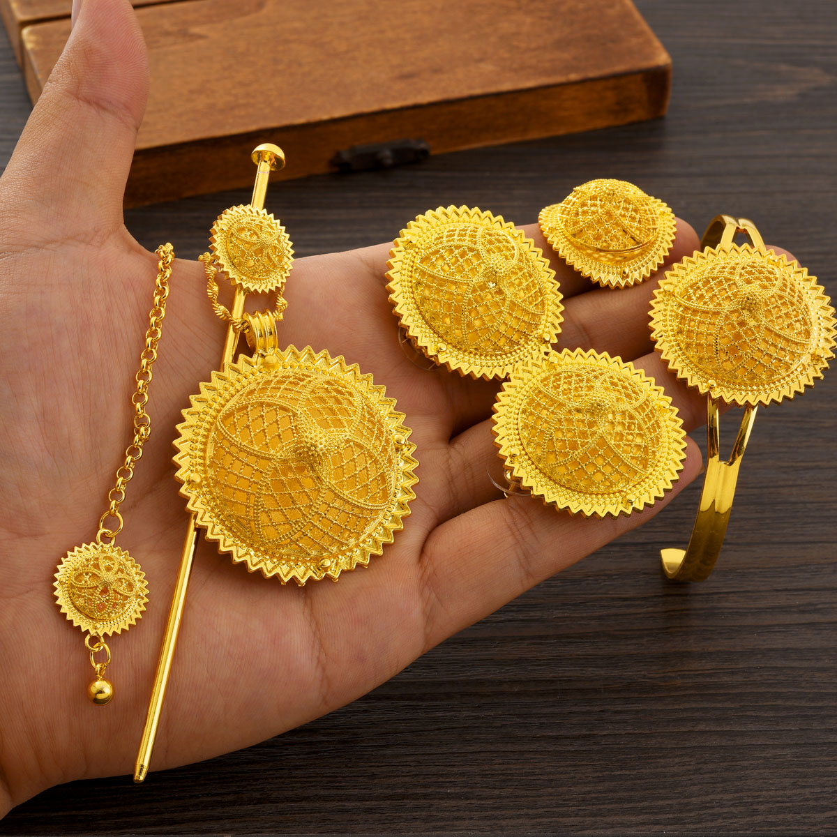Africa Dubai Golden Color Jewe – Men'S Accessories Dubai Bewertung und Preis