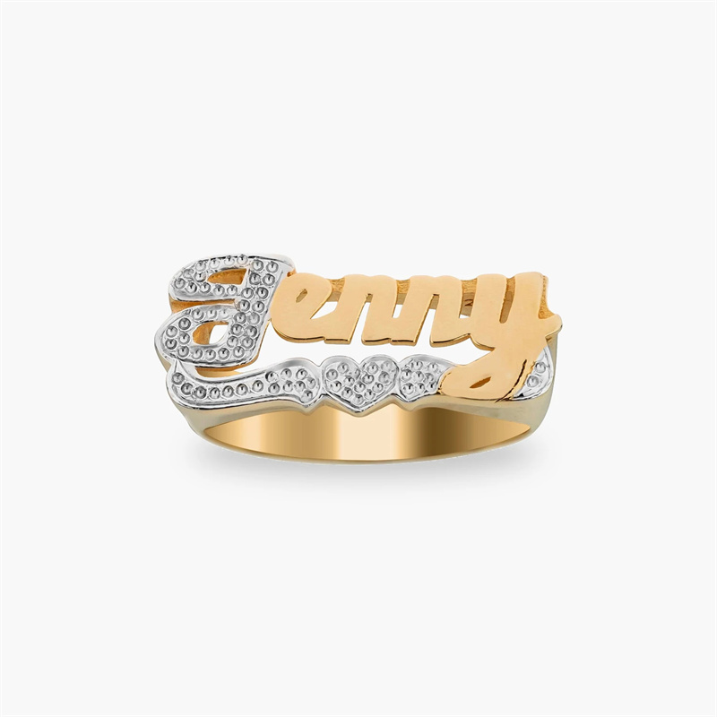 18K Gold Ring With Heart Perso – Men Accessories Name Bewertung und Preis