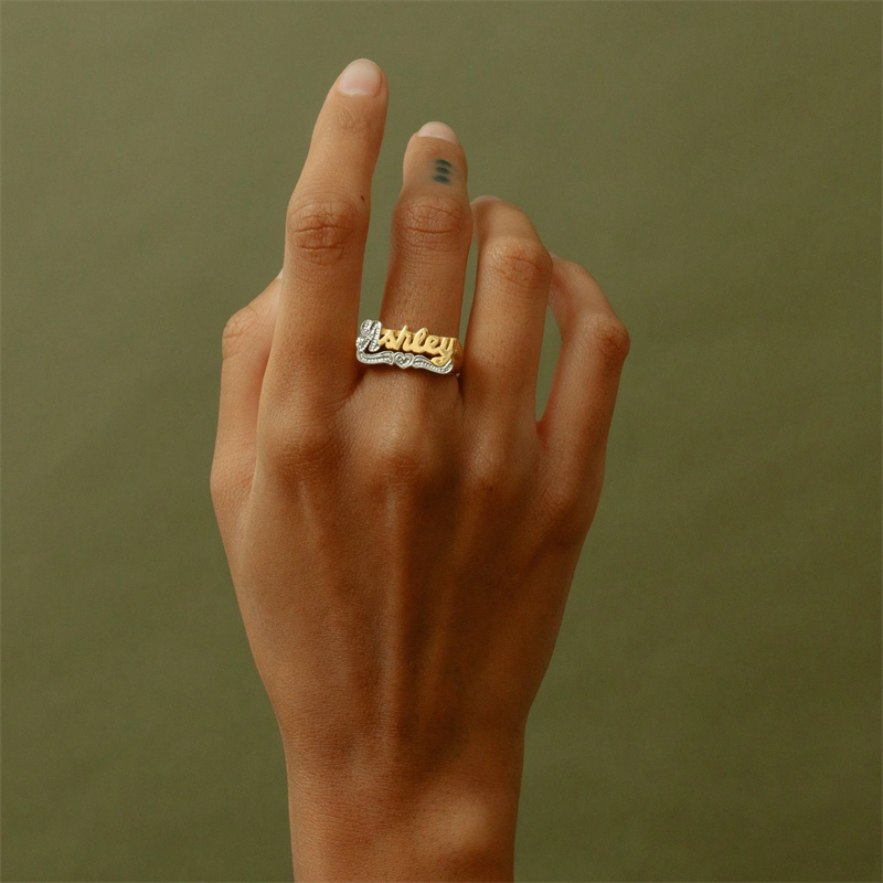 18K Gold Ring With Heart Perso – Men Accessories Name Bewertung und Preis