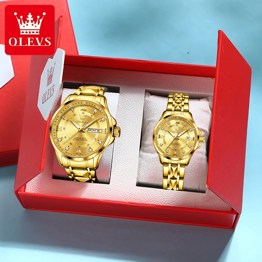 OLEVS 2906 Couple Watch Pair L – Men'S Accessories Display Bewertung und Preis