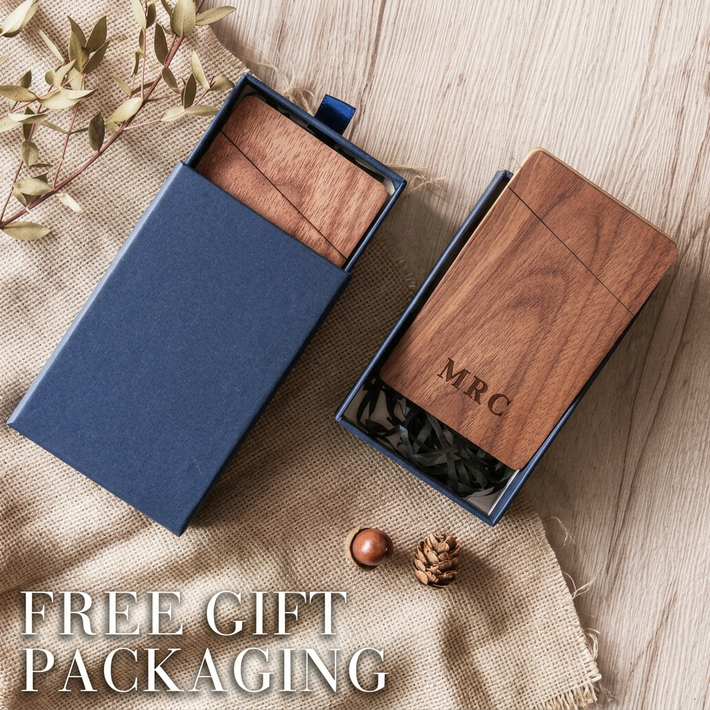 Business Card Holder Wooden Of – Men Accessories Name Bewertung und Preis