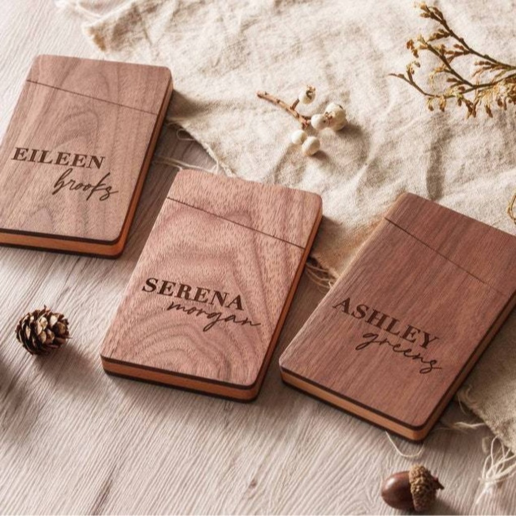 Business Card Holder Wooden Of – Men Accessories Name Bewertung und Preis
