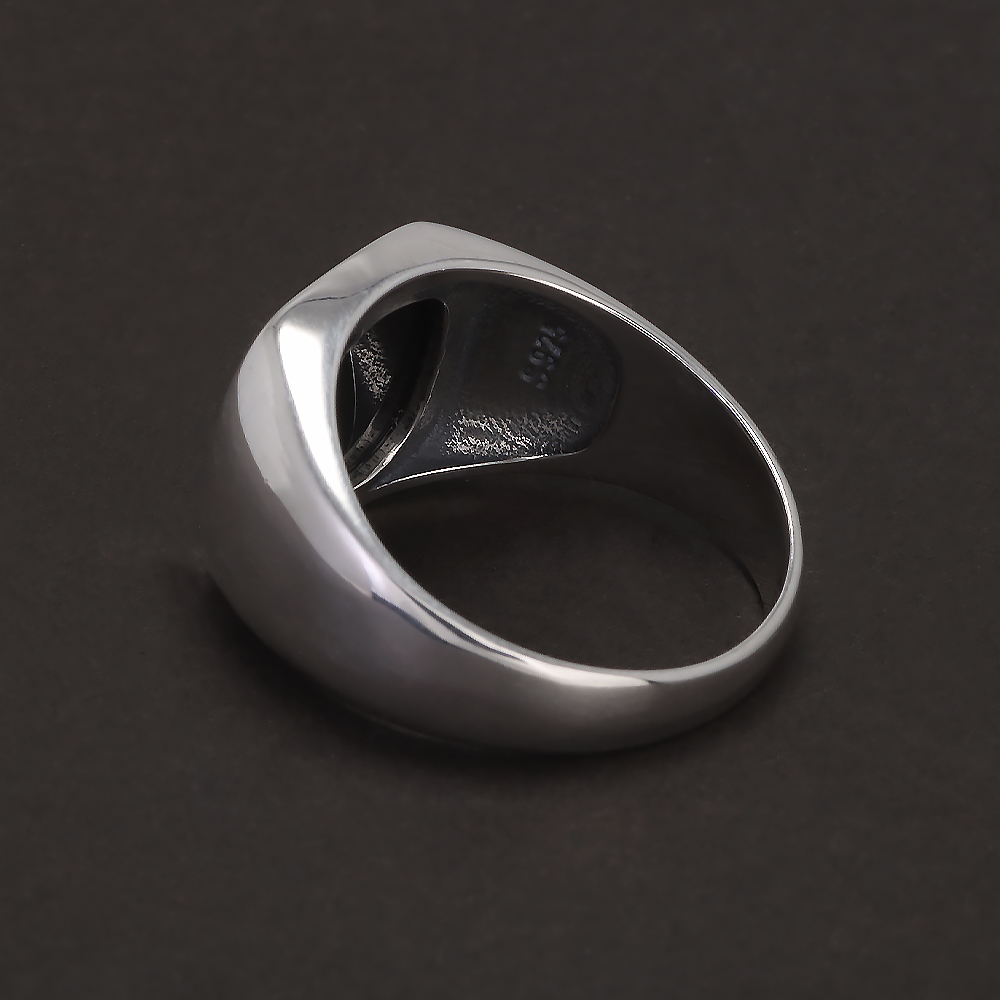 S925 Sterling Silver Black Ony – Signet Ring Men Bewertung und Preis