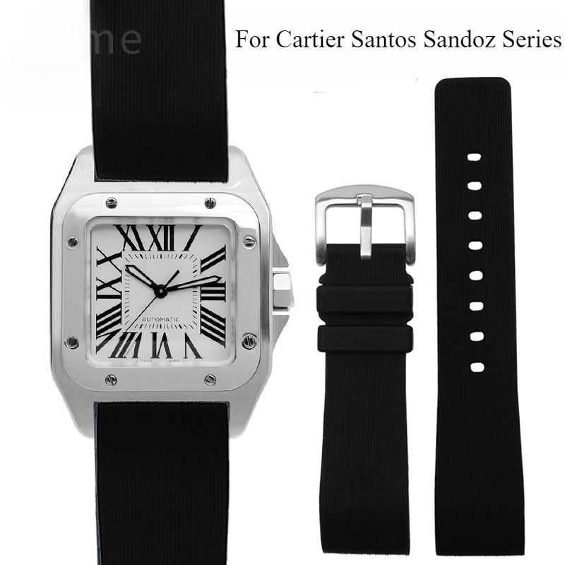 Black Blue Silicone Watch Stra – Men'S Accessories Cartier Bewertung und Preis
