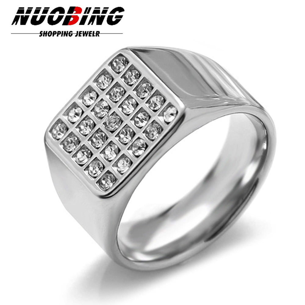 14mm Delicate Shiny Cubic Zirc – Signet Ring Men Bewertung und Preis
