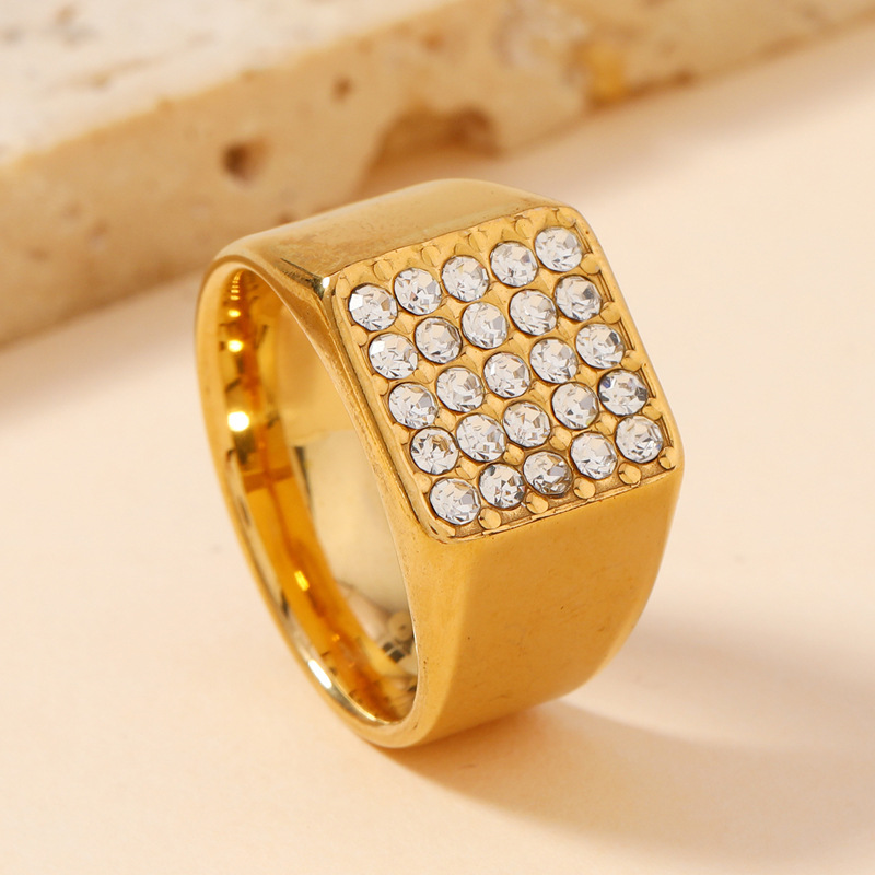 14mm Delicate Shiny Cubic Zirc – Signet Ring Men Bewertung und Preis