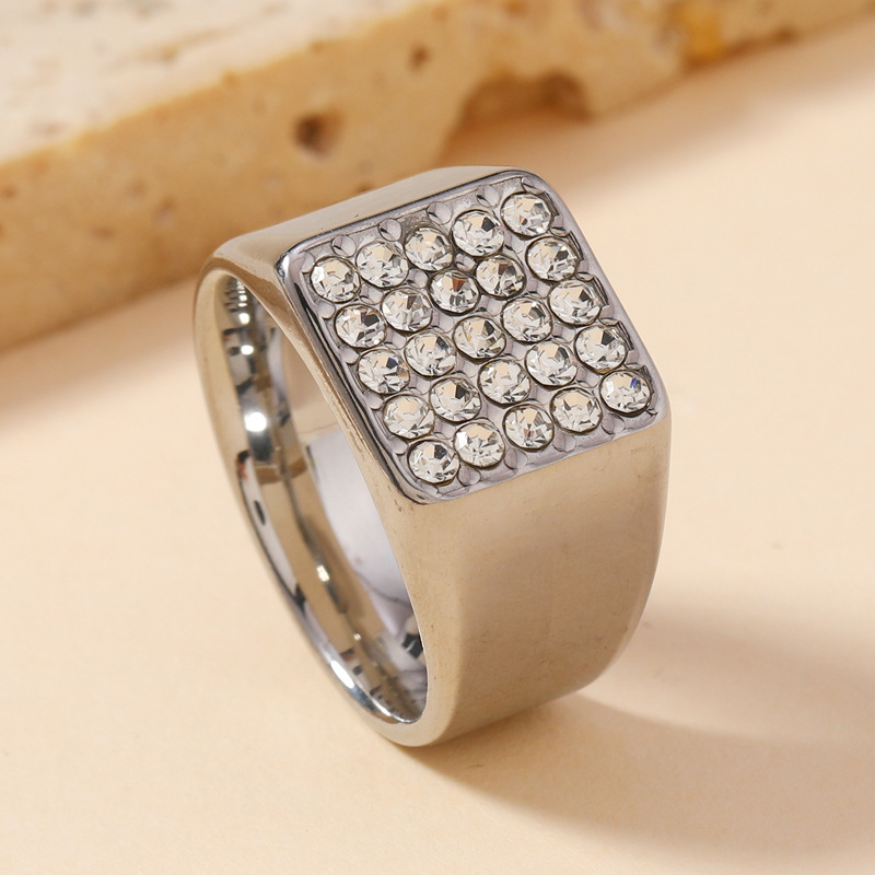 14mm Delicate Shiny Cubic Zirc – Signet Ring Men Bewertung und Preis