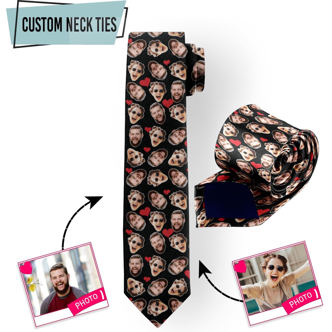 Personalize Your Photo Tie Fac – Men Accessories Photos Bewertung und Preis